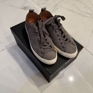 Coach C121 Grey Low Top Sneakers Size 7